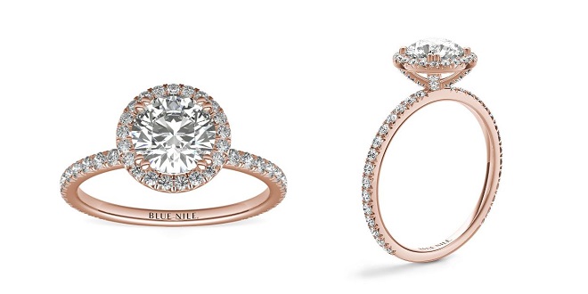 Heiress Halo Diamond Engagement Ring