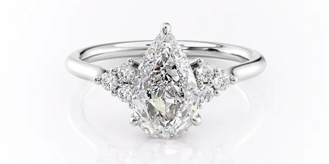 The Scarlett Multi-Stone Moissanite Engagement Ring