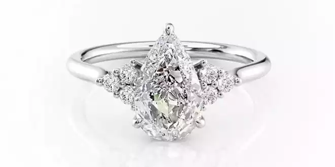 The Scarlett Multi-Stone Moissanite Engagement Ring