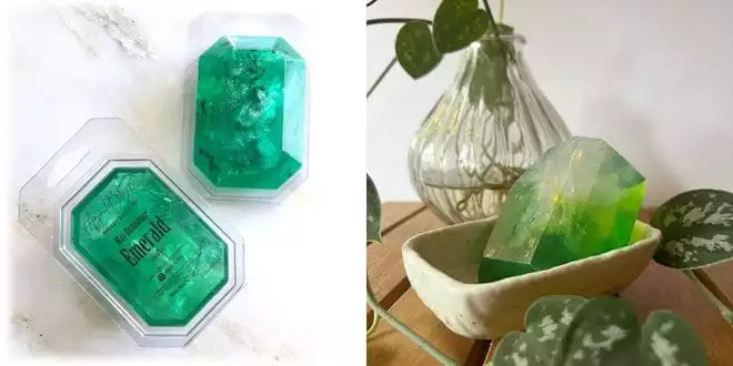 Handcrafted Emerald Soap