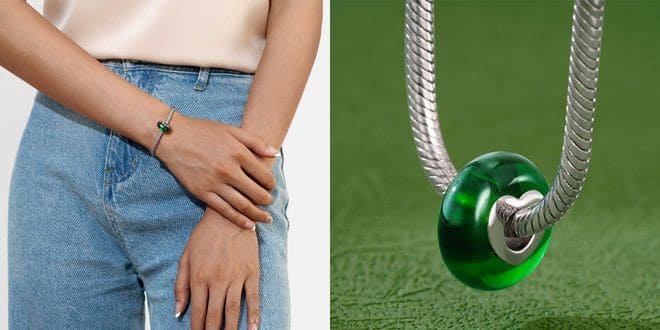 Emerald Jade Charm Bead