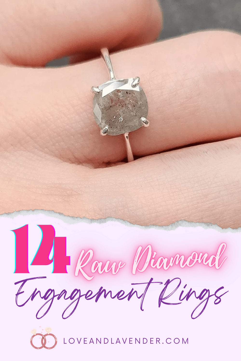 14 Raw Diamond Engagement Rings as a Beautiful Budget Ring Option