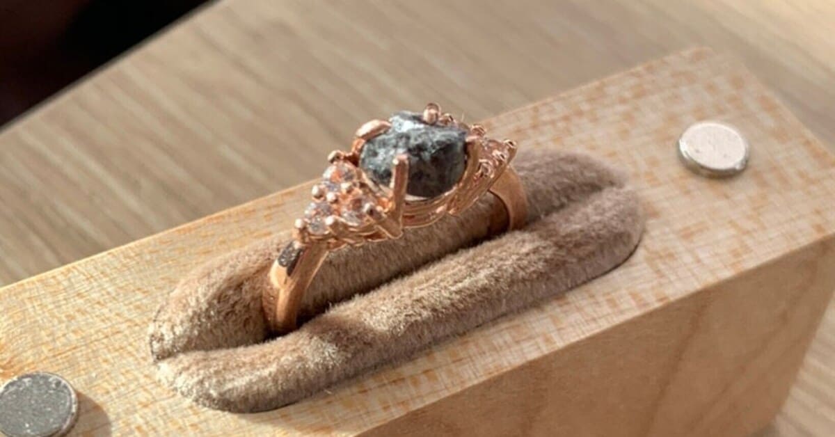 White Sapphire Accent Diamond Ring
