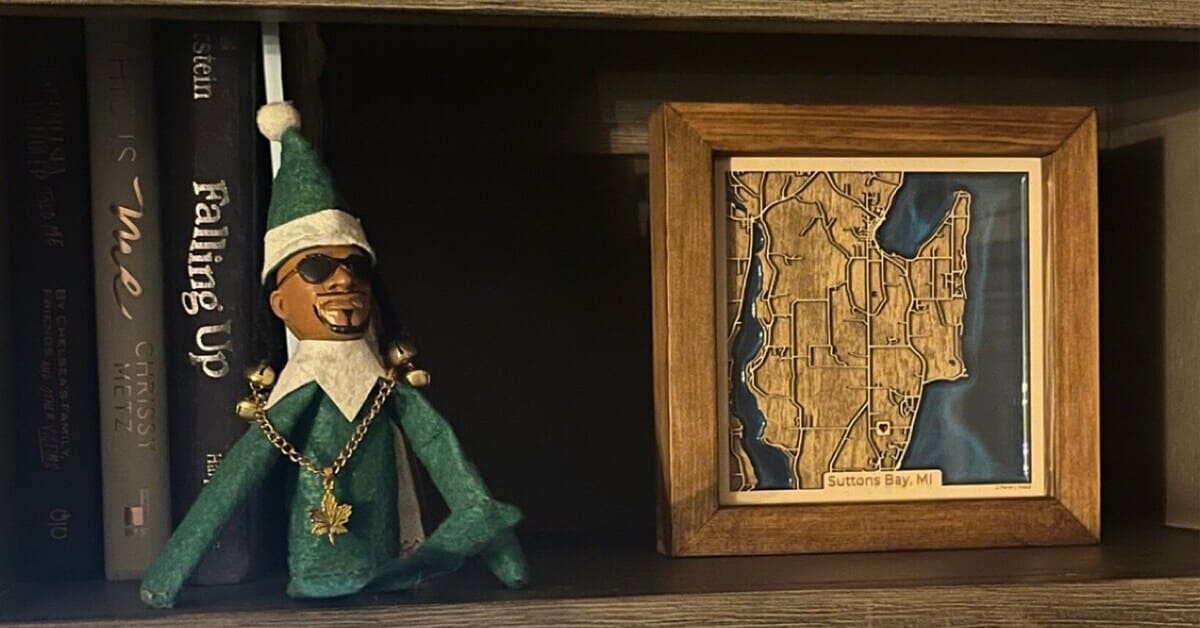 Wooden Map of His City